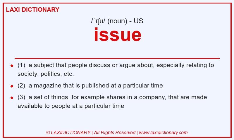 Definition issue in American English