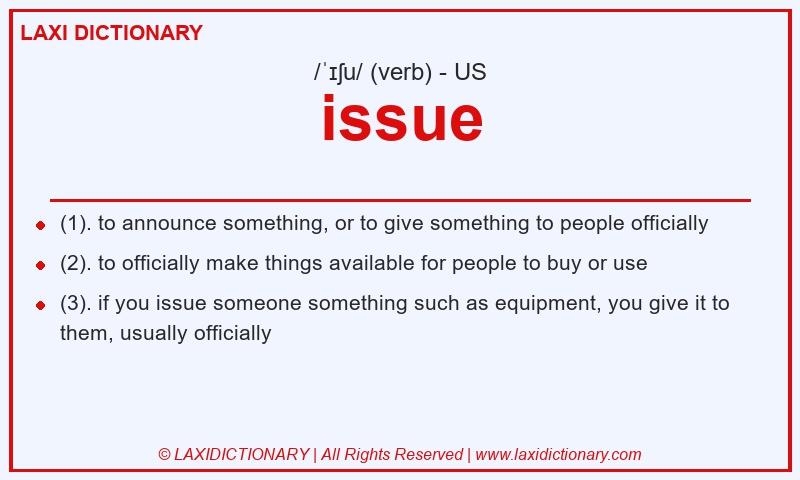 Definition issue in American English