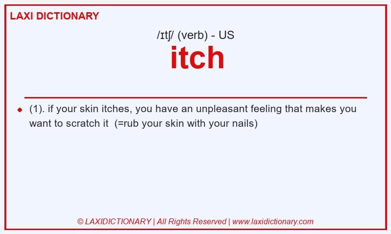 Definition itch in American English