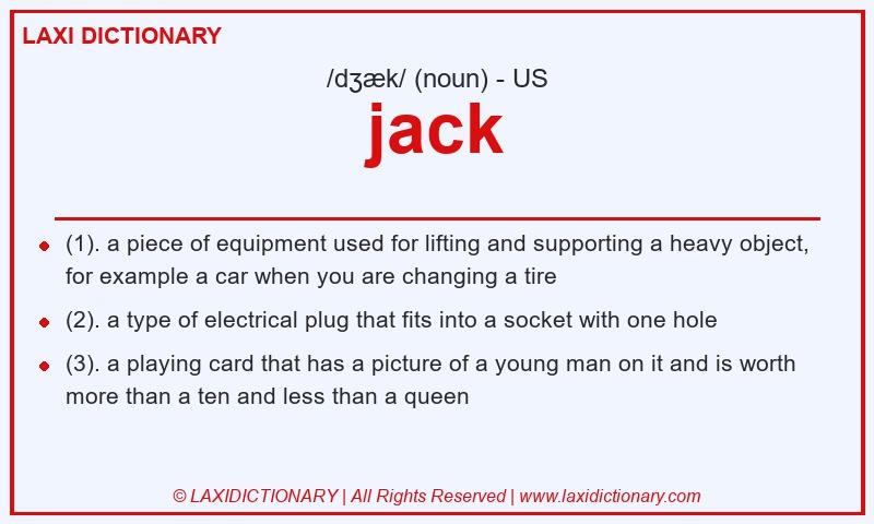 Definition jack in American English