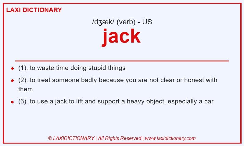 Definition jack in American English