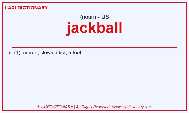 Definition jackball in American English
