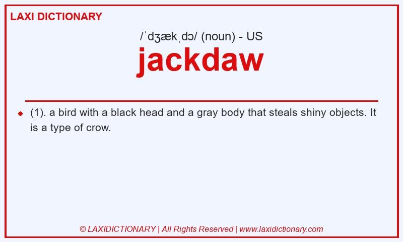 Definition jackdaw in American English