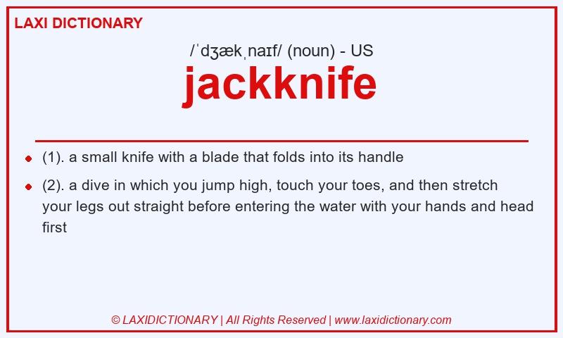 Definition jackknife in American English
