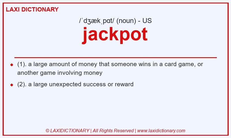 Definition jackpot in American English