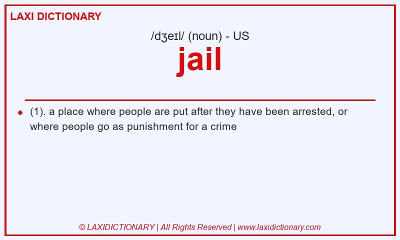 Definition jail in American English