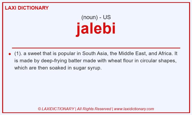 Definition jalebi in American English
