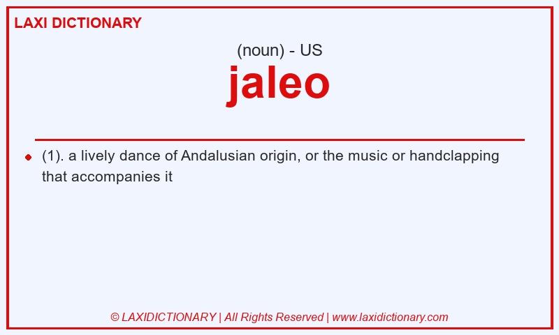 Definition jaleo in American English