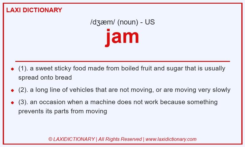 Definition jam in American English