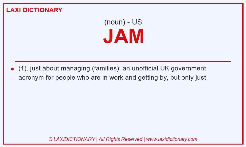 Definition JAM in American English