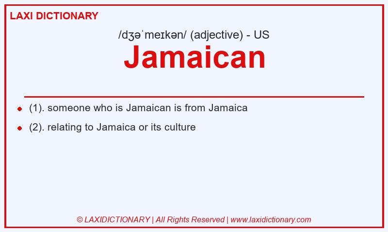 Definition Jamaican in American English