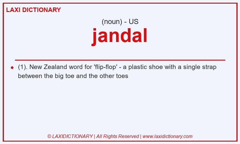 Definition jandal in American English