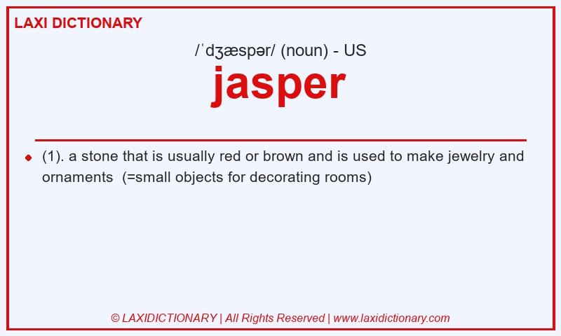 Definition jasper in American English