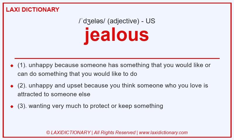 Definition jealous in American English