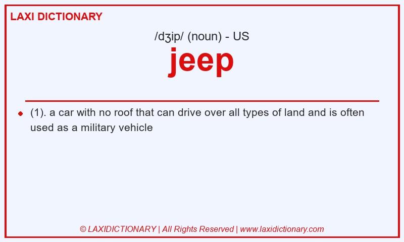 Definition jeep in American English