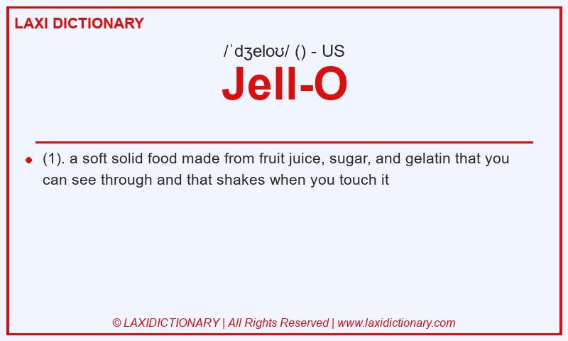 Definition Jell-O in American English