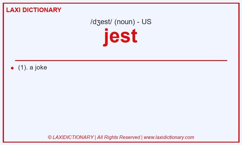 Definition jest in American English