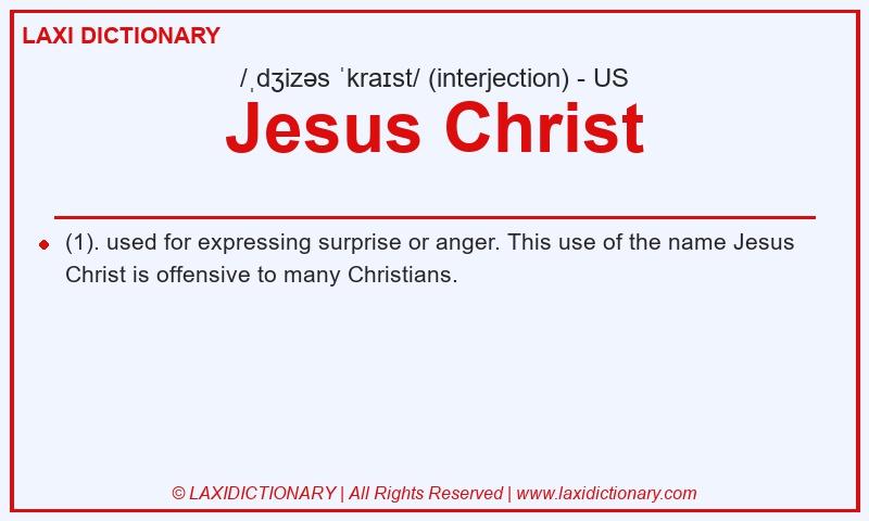 Definition Jesus Christ in American English