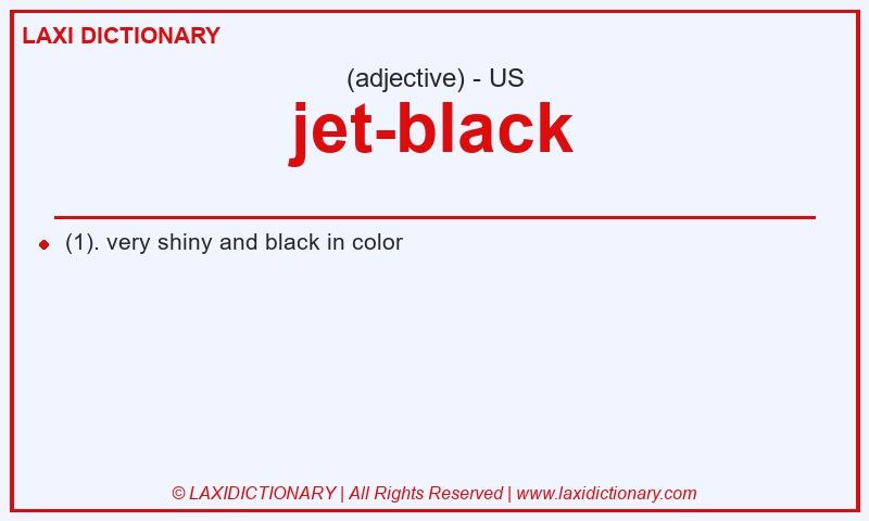 Definition jet-black in American English