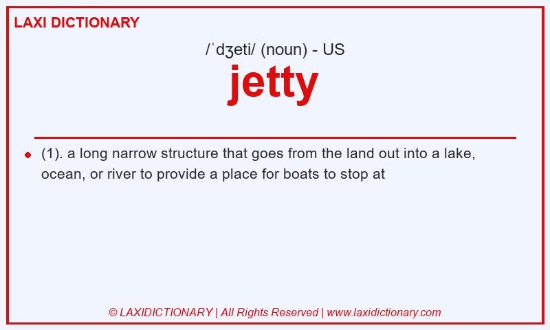 Definition jetty in American English
