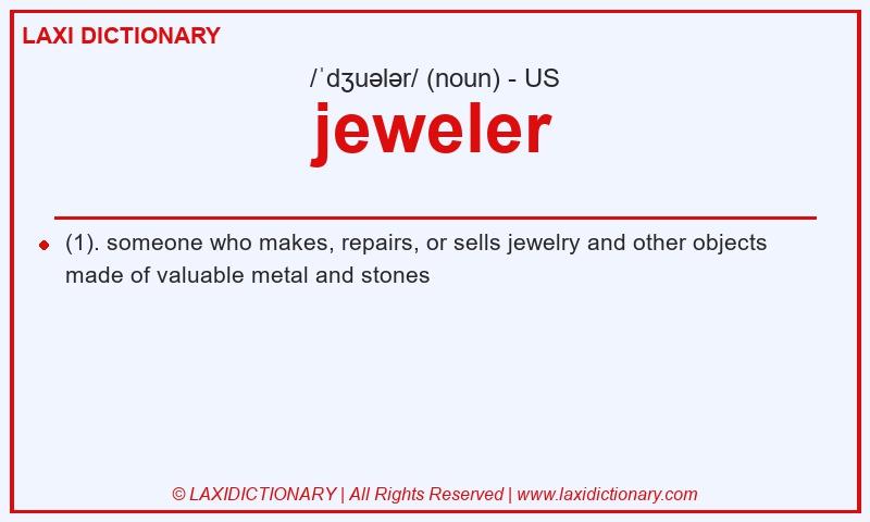 Definition jeweler in American English