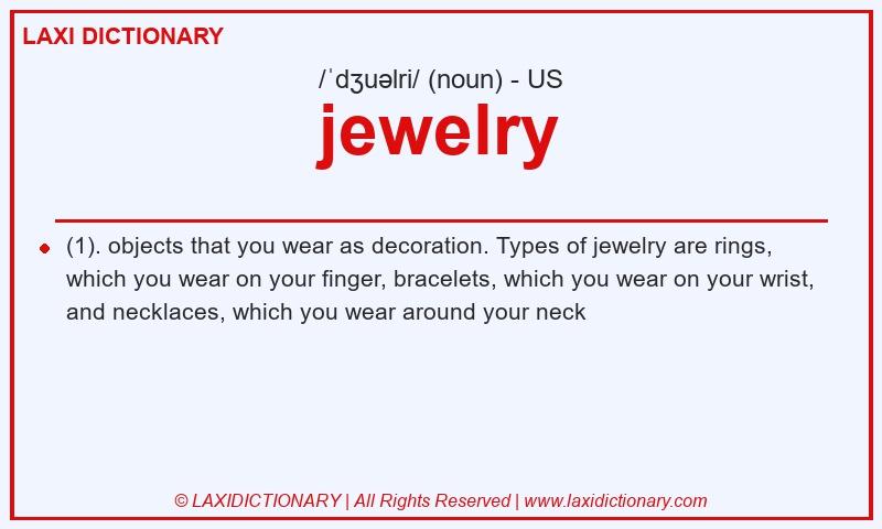 Definition jewelry in American English