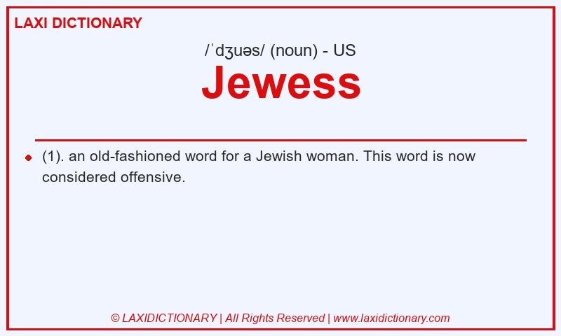 Definition Jewess in American English