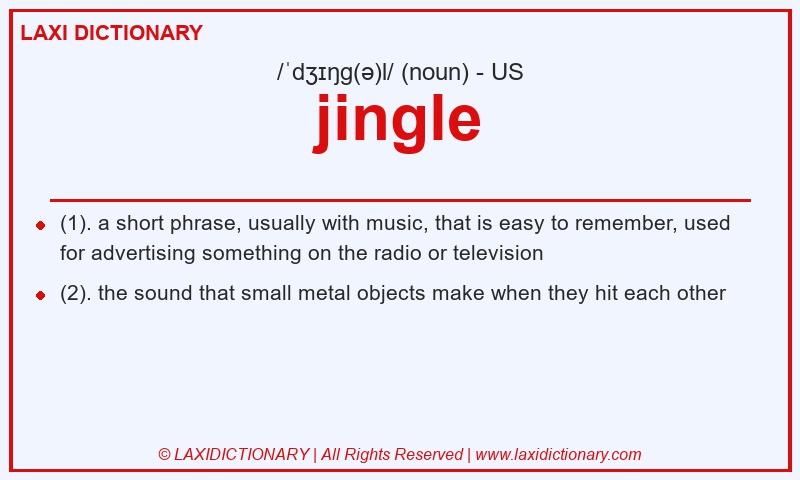 Definition jingle in American English