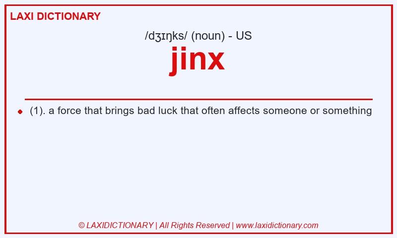 Definition jinx in American English