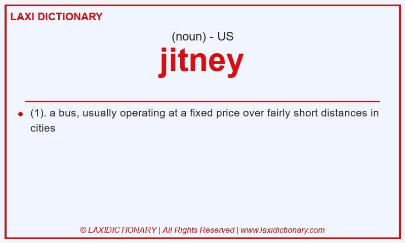 Definition jitney in American English