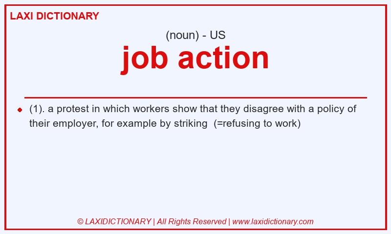 Definition job action in American English