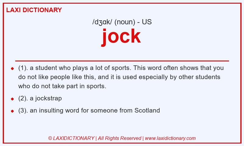 Definition jock in American English