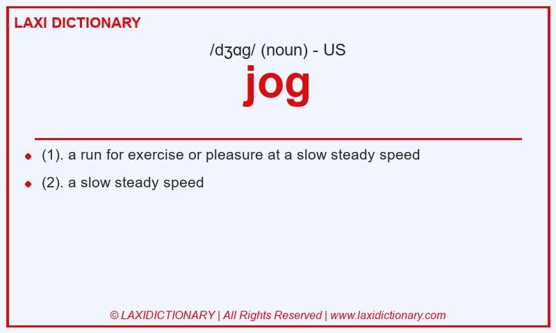 Definition jog in American English