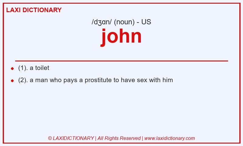 Definition john in American English