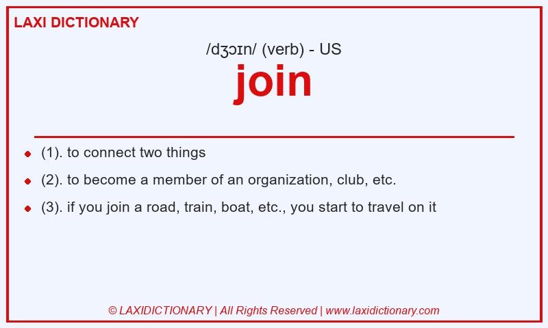 Definition join in American English