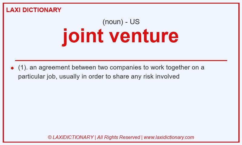 Definition joint venture in American English