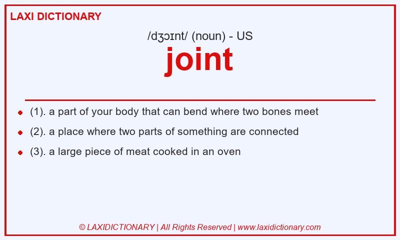 Definition joint in American English