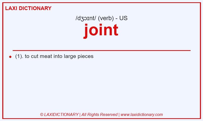 Definition joint in American English