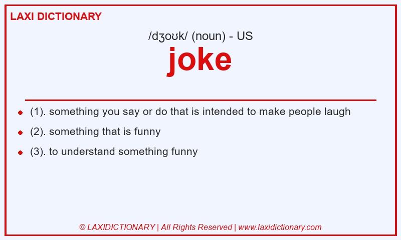 Definition joke in American English