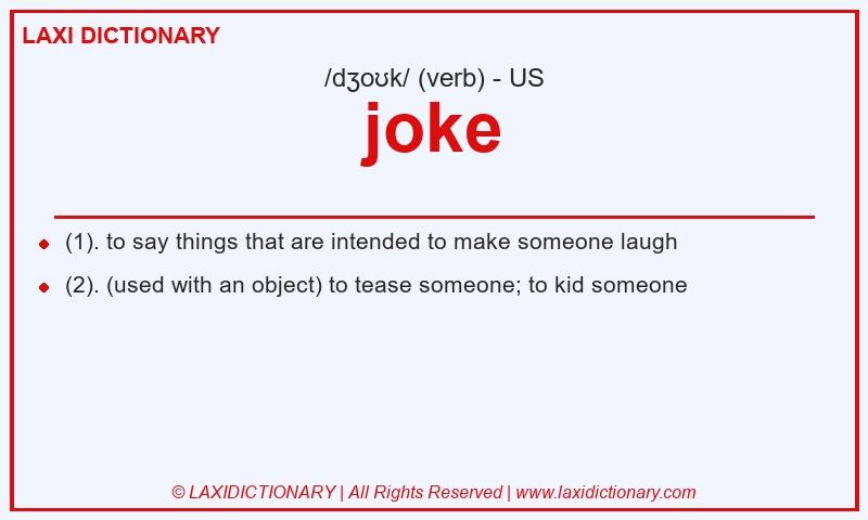 Definition joke in American English