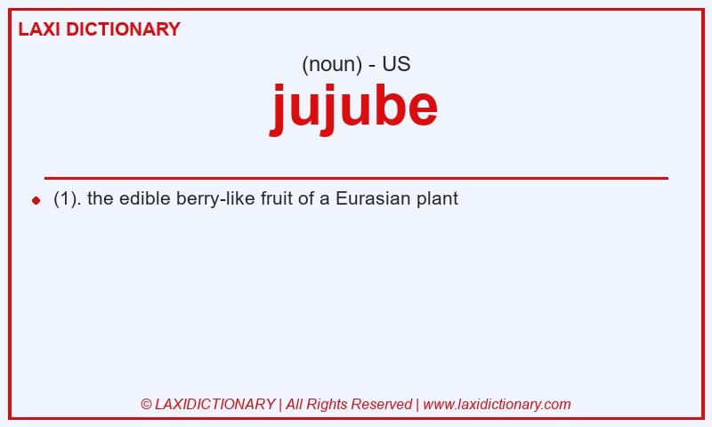 Definition jujube in American English
