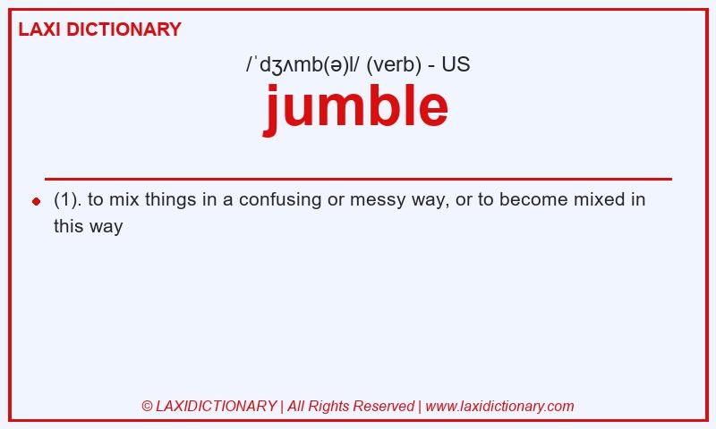 Definition jumble in American English