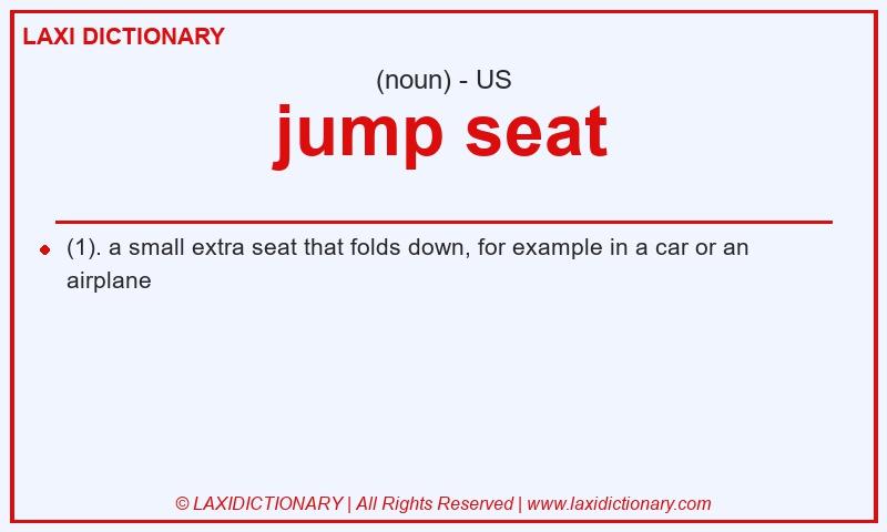 Definition jump seat in American English