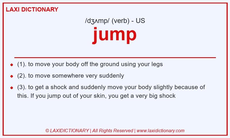 Definition jump in American English