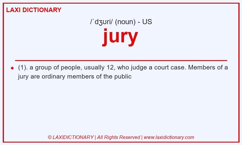 Definition jury in American English