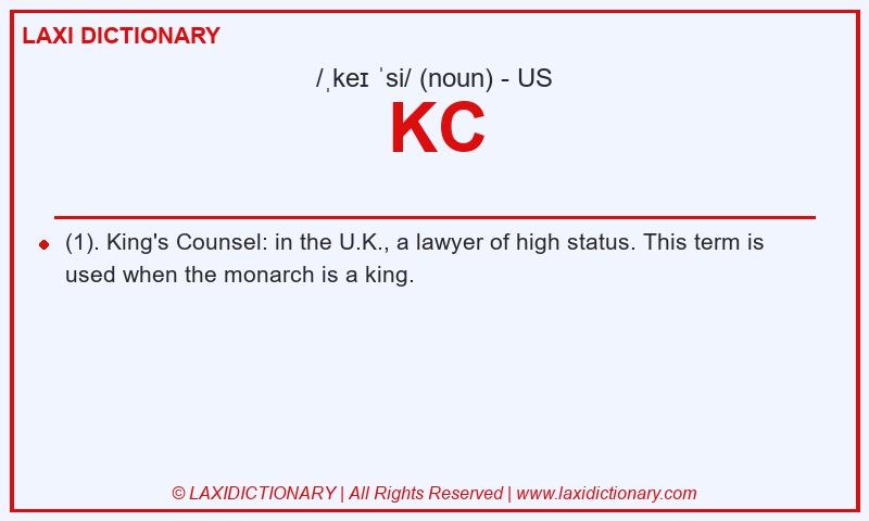 Definition KC in American English