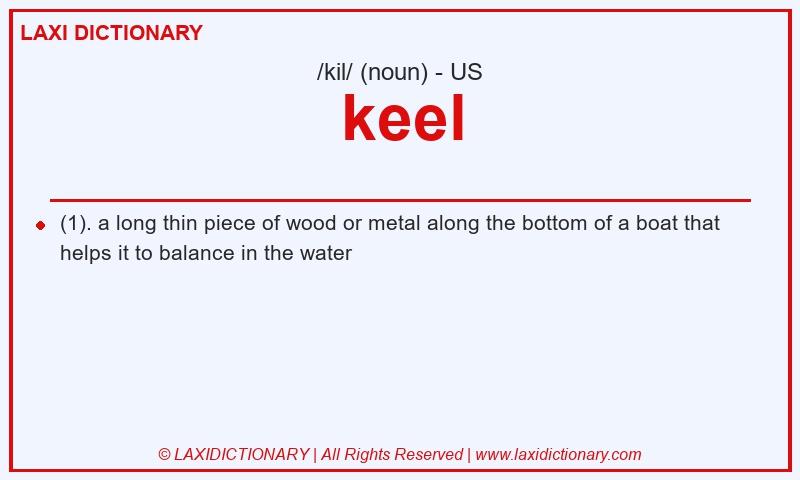 Definition keel in American English