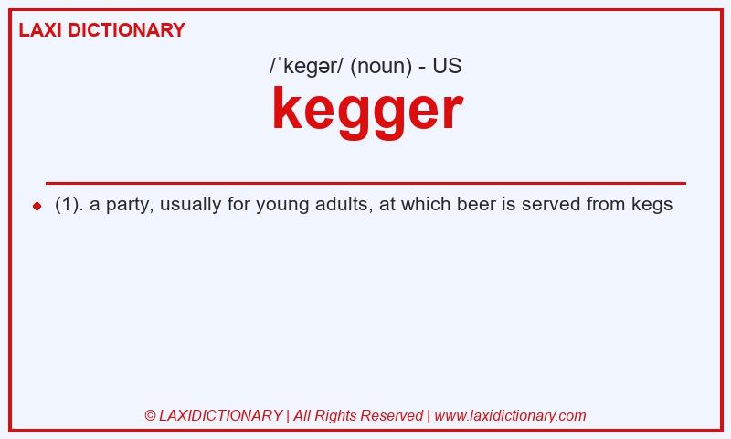 Definition kegger in American English