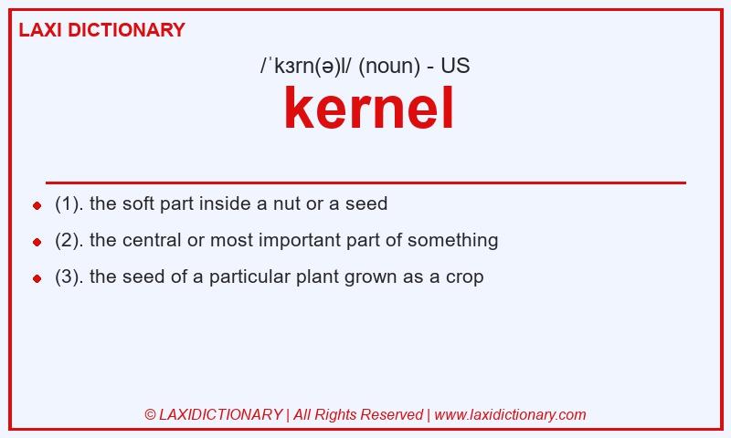 Definition kernel in American English