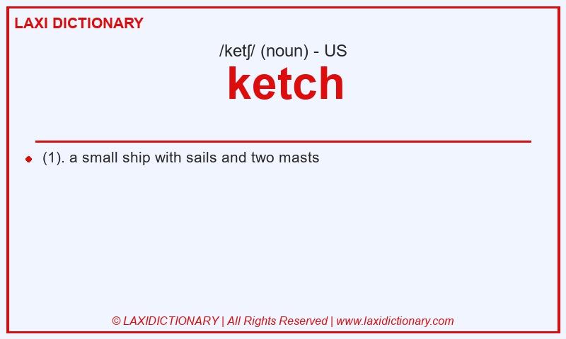 Definition ketch in American English